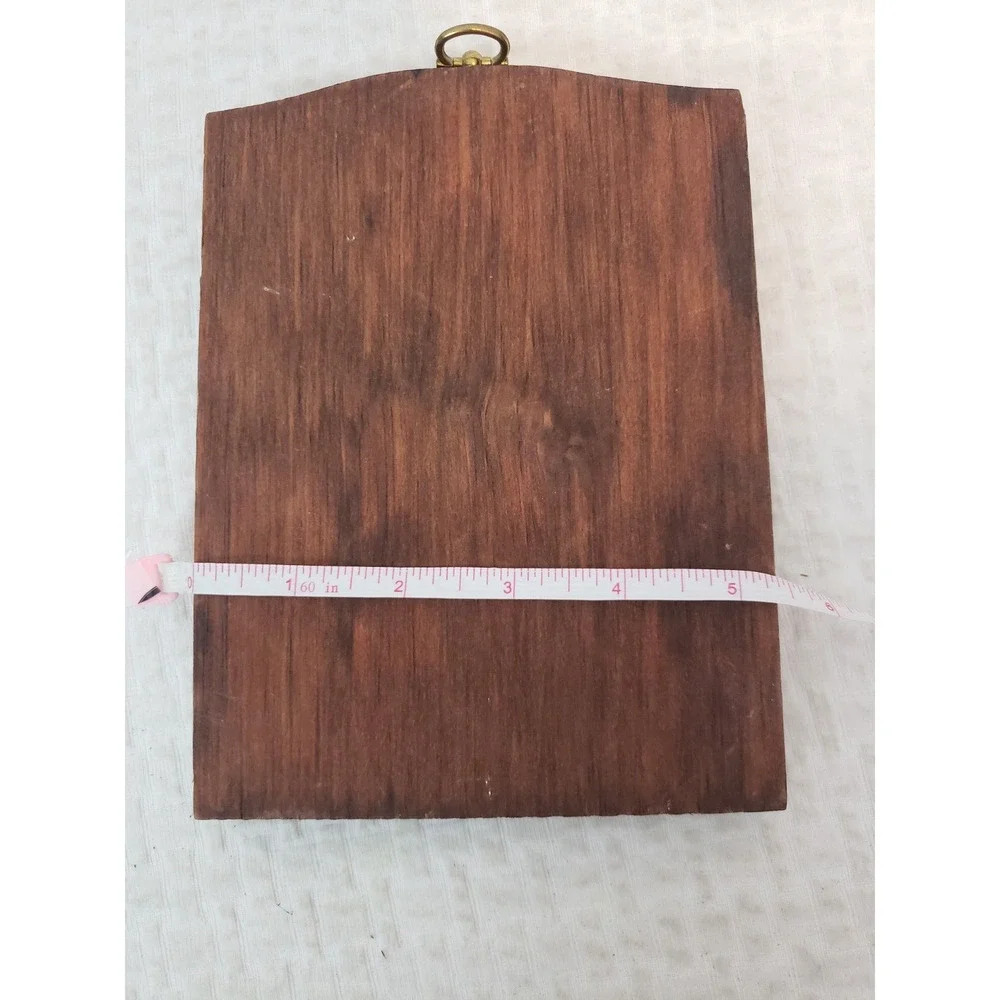 (9) Vintage Hummel Wooden Wall Plaques Boys Math Problem Girls Knitting Lot 2 - Picture 5 of 5